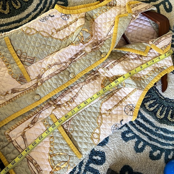 Revato Balestra Quilted Vest Silk Made in Italy - Picture 7 of 7